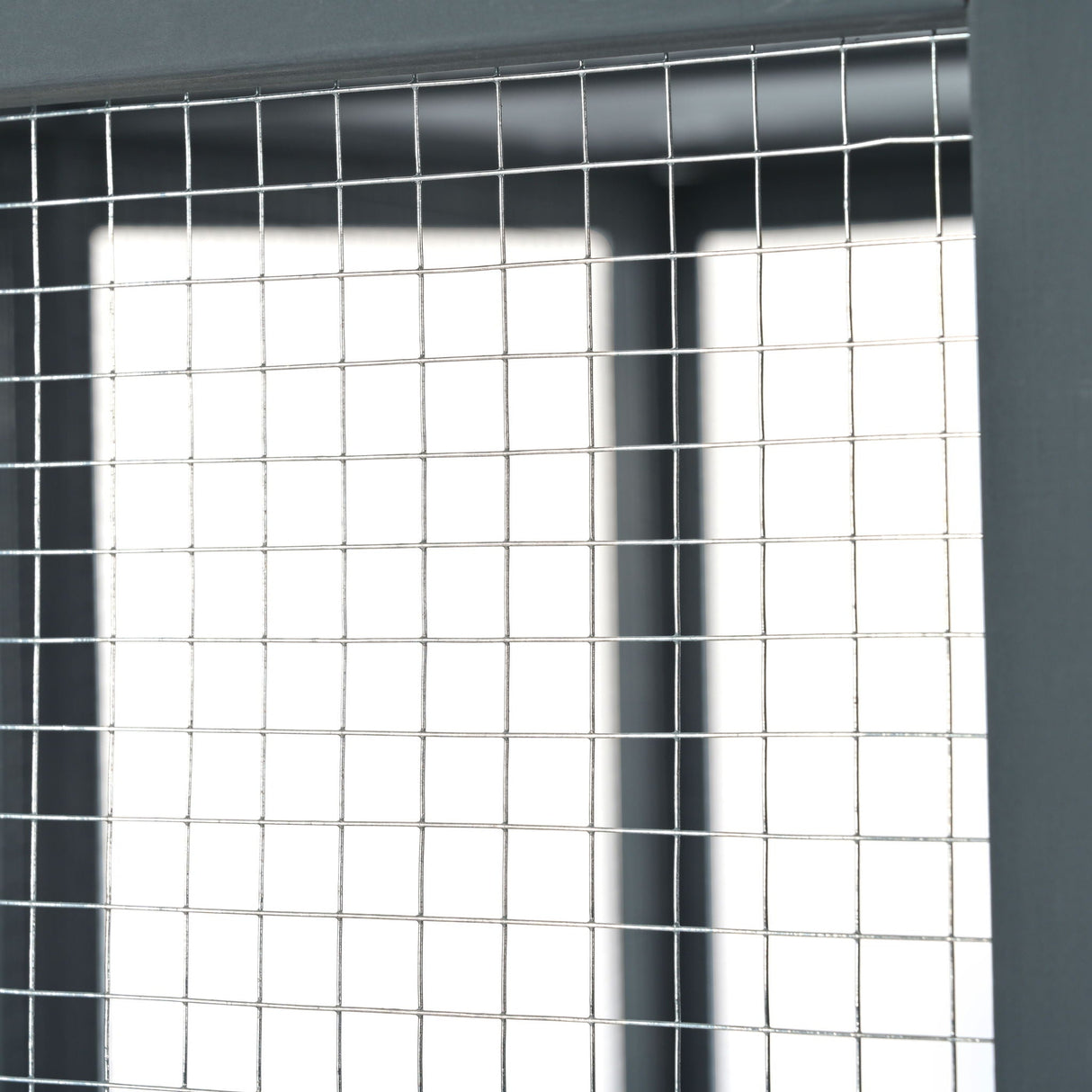 Outdoor Cat House With Shelves And Weather Protection, Removable Wood Boxes - Gray