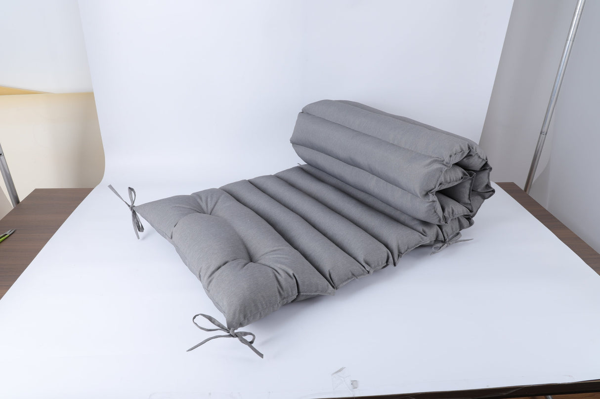 2PCS Set Outdoor Lounge Chair Replacement Cushions - Grey