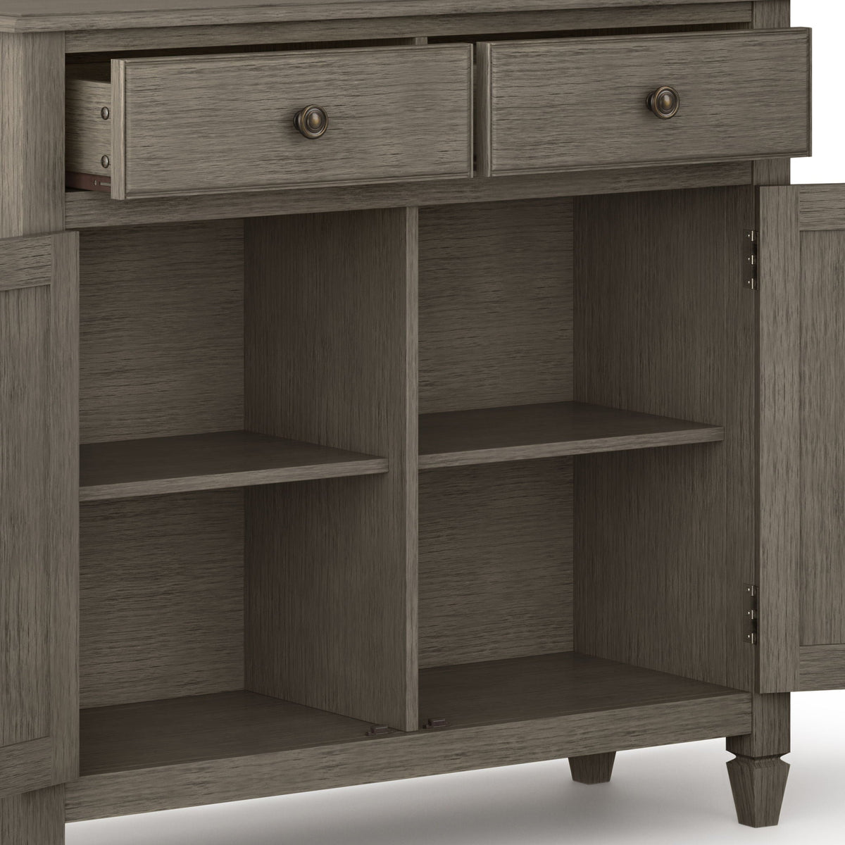 Connaught Handcrafted Entryway Storage Cabinet with Adjustable Shelves - Multiple Colors