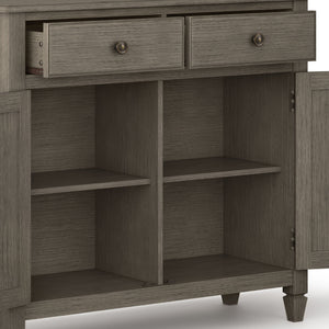 Connaught Handcrafted Entryway Storage Cabinet with Adjustable Shelves - Multiple Colors