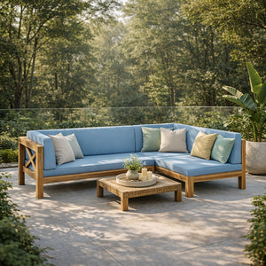 Brava X-Back Left Corner Bench Set of 2