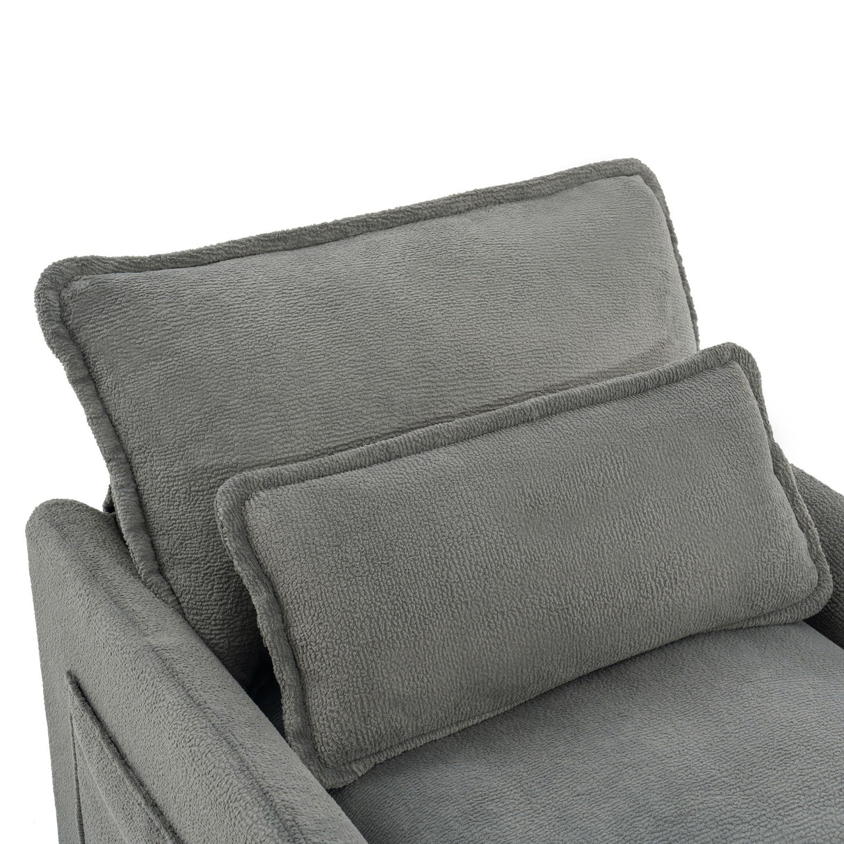 Modern Loveseat Sofa, Upholstered Couch With Side Storage Pockets