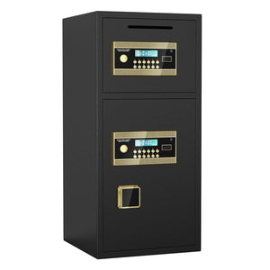 Large Double Door Coin Operated Safe, Digital Security Safe With Fireproof And Waterproof Bag