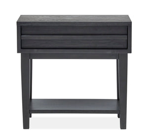 Lindon - Dark Open Nightstand - Coffee Bean