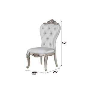 Gorsedd - Side Chair (Set of 2) - Cream Fabric & Golden Ivory