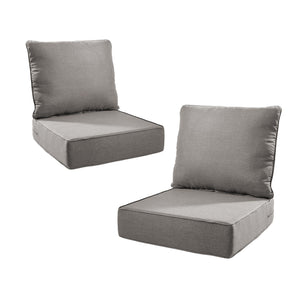 6 Inch Thick Outdoor Chair Cushion Set - Gray