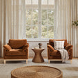 Pasadena-36'-Wide-Modern-Farmhouse-Accent-Arm-Chair,-Burnt-Orange-Performance-Velvet-Accent-Chairs