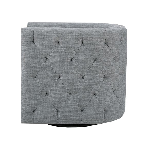 Capstone Button Tufted Swivel Club Chair