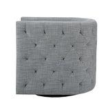 Capstone Button Tufted Swivel Club Chair