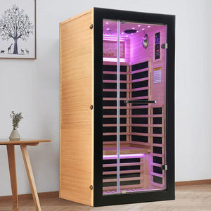 Single-person starlight ceiling lighting sauna