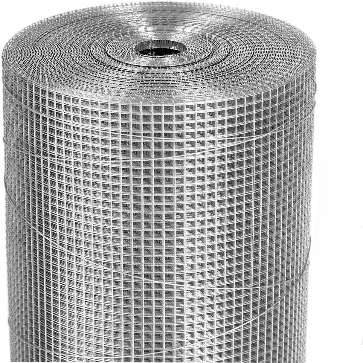 Wire Mesh Fence Roll 60in x 50ft, 1/2in x 1/2in 19GA Galvanized Steel Poultry Netting