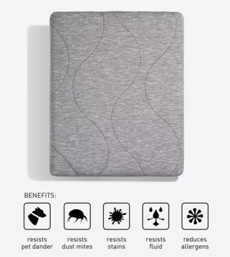 BedGear AIR-X Mattress Protector - Grey, Split King (2pc)