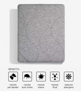 BedGear AIR-X Mattress Protector - Grey, Split King (2pc)