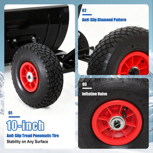 30" Heavy Duty Snow Shovel with Wheels