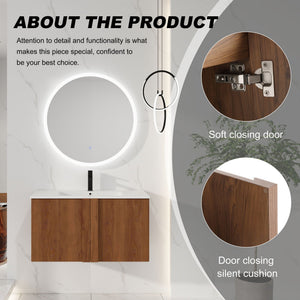 Floating Bathroom Vanity With Sink Combo