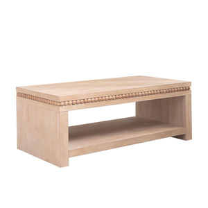 Modern Coffee Table With Beaded Trim