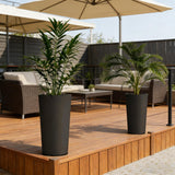 Set of 2 Stackable Large Flower Pots