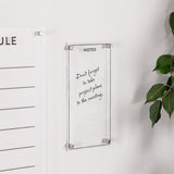 Acrylic dry erase notes board 13"h