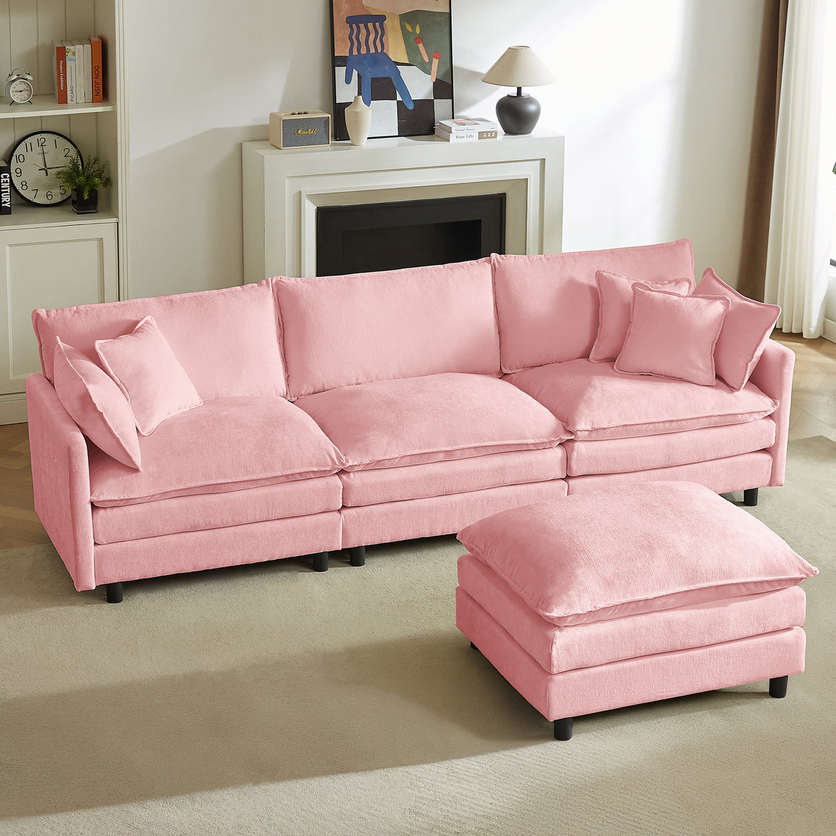 Modular Sectional Sofa - 110 Inch L Shaped Couch Set