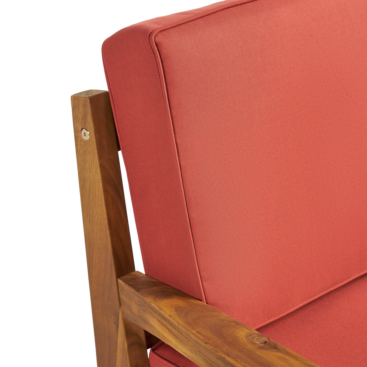 Grenada l-shaped outdoor love seat, rust