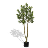 5.2FT Artificial Tree Tall Lush Evergreen Faux Plant
