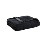 Lightweight Down Alternative Blanket with Satin Trim