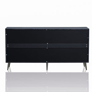 Modern Lacquered 4 Door Wooden Cabinet Sideboard Buffet Server Cabinet Storage Cabinet, For Living Room, Entryway, Hallway, Office, Kitchen And Dining Room