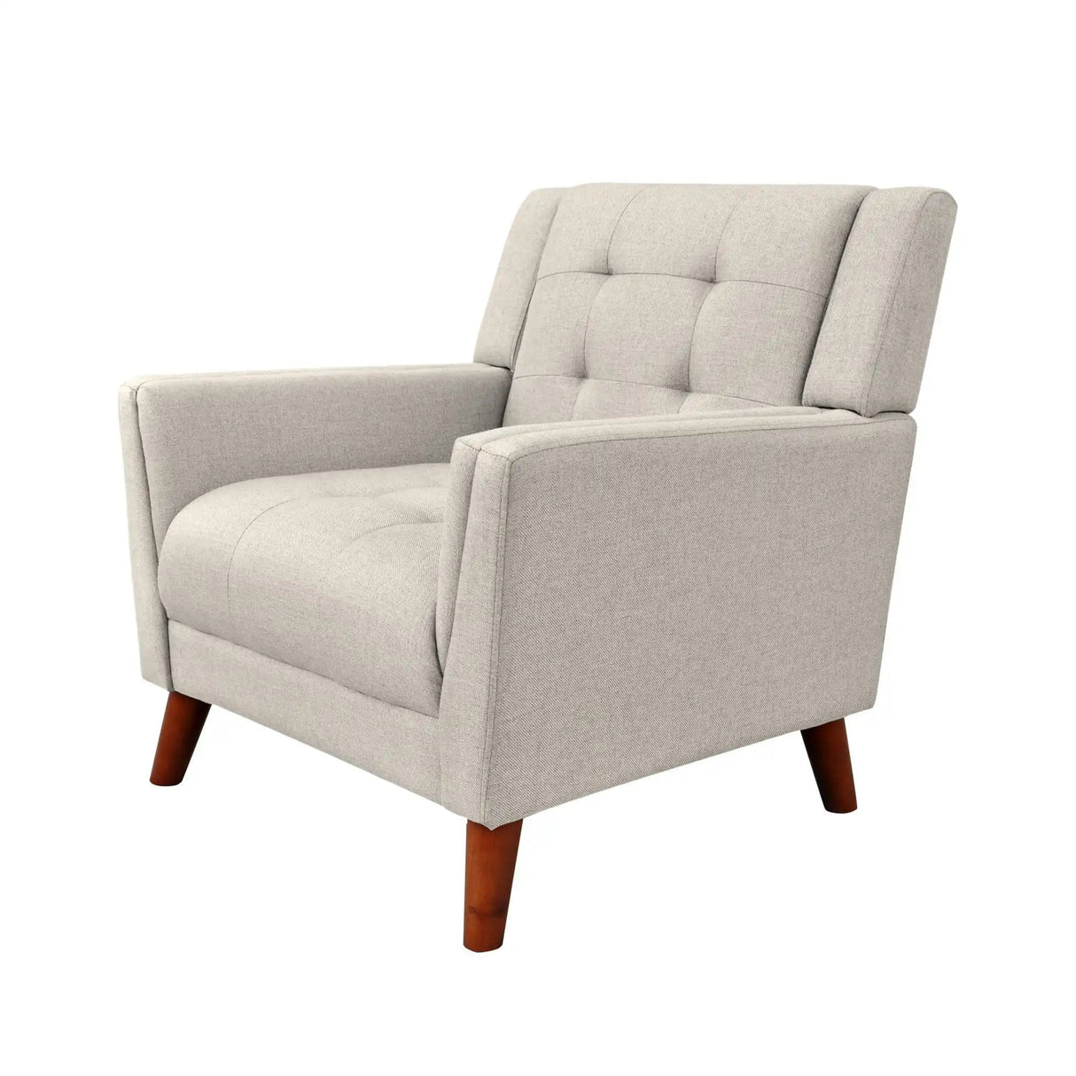 Luminaesque - Fabric Upholstered Armchair With Tufted Back