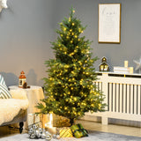 6ft-Tall-Prelit-Artificial-Christmas-Tree,-8-Light-Modes-Christmas-Trees