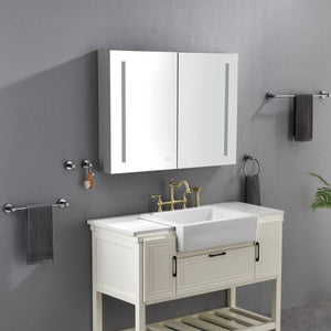 LED Large Rectangular Aluminum Alloy Surface Mount Medicine Cabinet