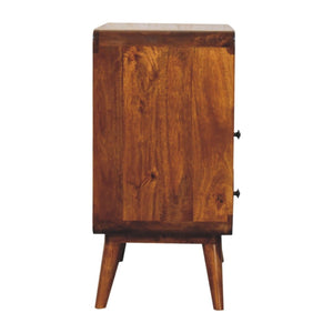 Curved Charm Console - Brown