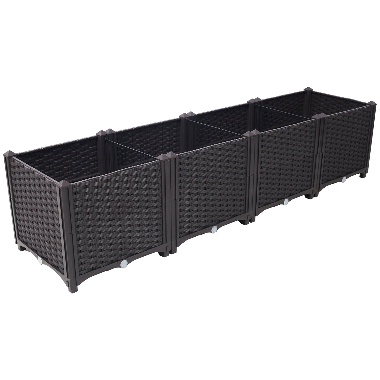 Deep Raised Garden Bed Plastic Planter Boxes