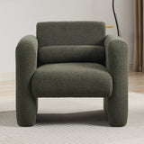 Marlowe Modern Sherpa Upholstered Comfy Reading Accent Chair