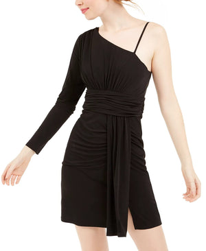 Teeze Me Womens Juniors Fitted Mini Bodycon Dress Black 7/8