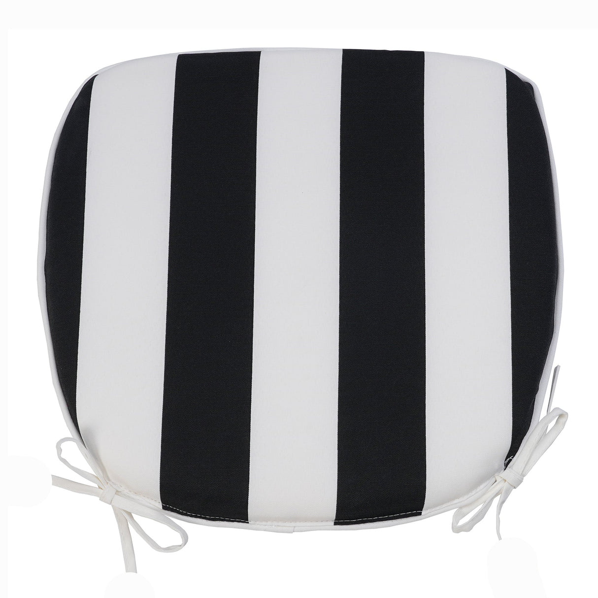 Outdoor Patio Chair Cushions, Water-Repellent U-Shape Thick Foam Seat Cushions with Ties, Set of 4
