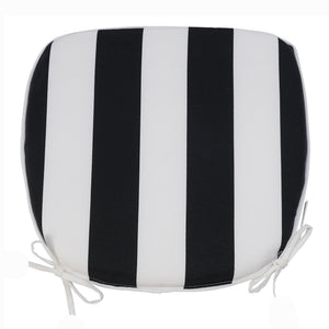 Outdoor Patio Chair Cushions, Water-Repellent U-Shape Thick Foam Seat Cushions with Ties, Set of 4