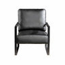 Classic Mid Century Modern Accent Chair with Square Metal Frame - Multiple Colors