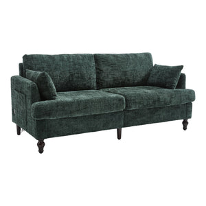 2 Seater Sofa With LED Light, USB Charging Port, And Storage Bag