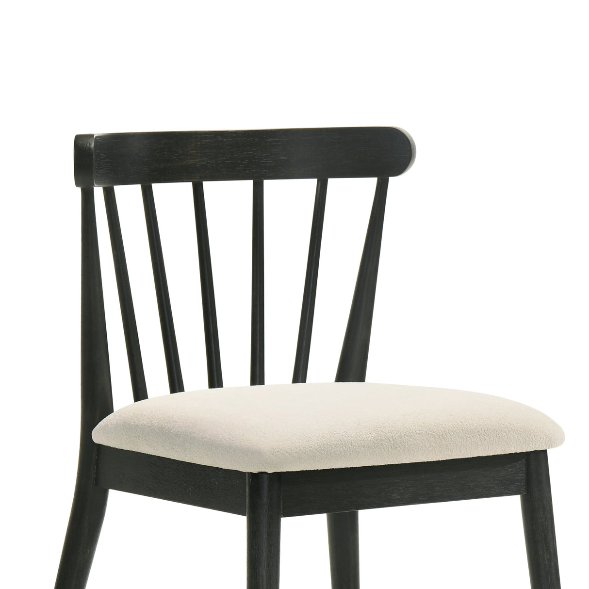 Modern Spindle Back Dining Chairs, Set of 2