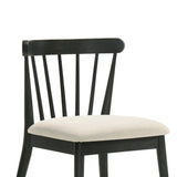 Modern Spindle Back Dining Chairs, Set of 2
