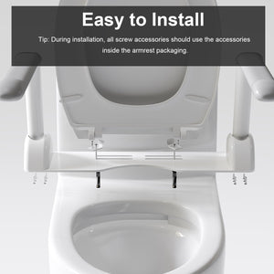 Upgraded Design Armrest, With Glossy Gw 007 1 Piece Toilet With Tornado Flush, Soft Close Seat, Dual Flush Map 1000G, Comfort Chair Seat - Gloss White