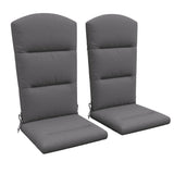 2 piece adirondack chair cushions,  gray