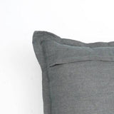 Linen Solid Cushion with Flanges - 22 x 22 Inch