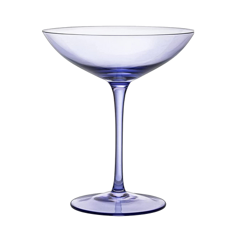 Corso Champagne Coupe Cocktail Glassware, Set of 2, Purple