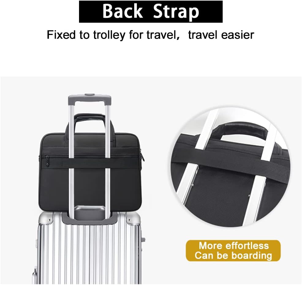 Men’s Canvas Laptop Tote Bag 17 19 Inch Business Work Briefcase