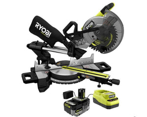 Open Box - RYOBI 18V ONE+ HP Brushless Cordless 10-inch Mitre Saw Kit with 4.0 HP Battery and Charger