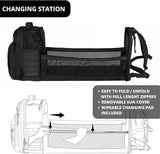 Phil & Jack Dad Diaper Bag Backpack, Baby Diaper Bag with Changing Station, Tactical Military Style, Womens Mens Diaper Bag (Black)