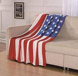 Faith, hope, love american flag oversized 50" x 70" throw blanket