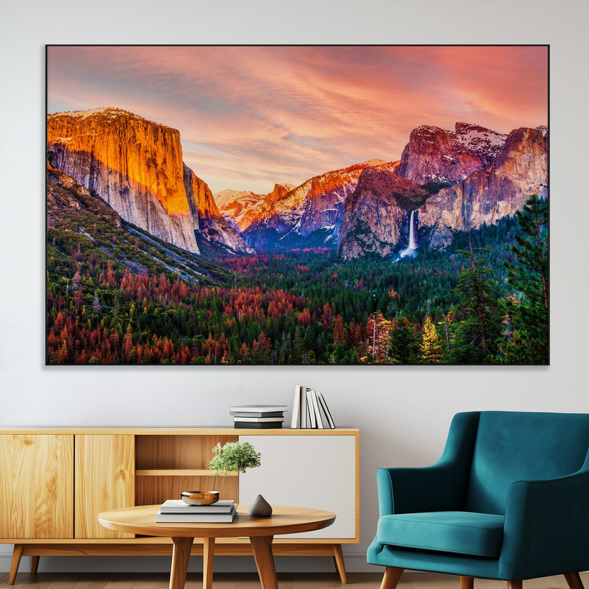 Yosemite Nal Park Wall Art Landscape Canvas Print El Capitan