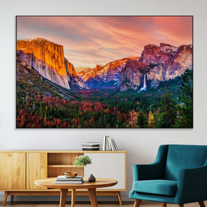 Yosemite Nal Park Wall Art Landscape Canvas Print El Capitan
